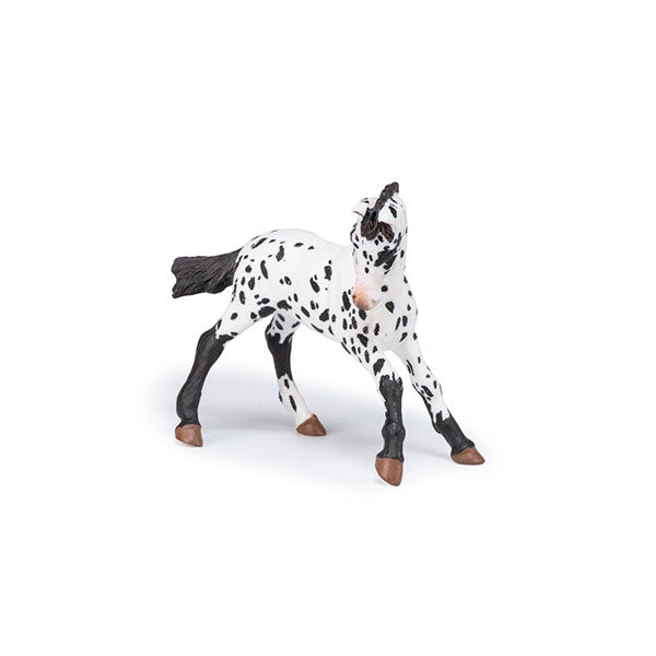 Potro Apaloosa Negro Animales Juguete Papo