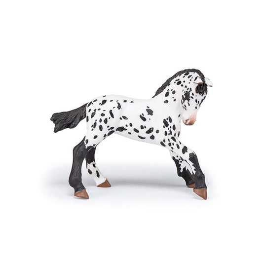 Potro Apaloosa Negro Animales Juguete Papo