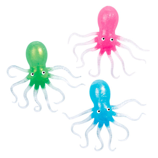 Pulpo Antiestrés Squishy Glitter