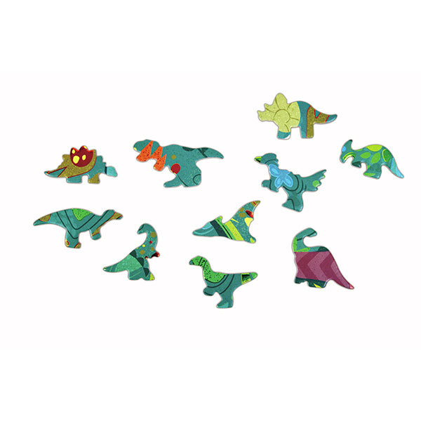Puzzle De Suelo Brillante De Dinosaurios 200 piezas