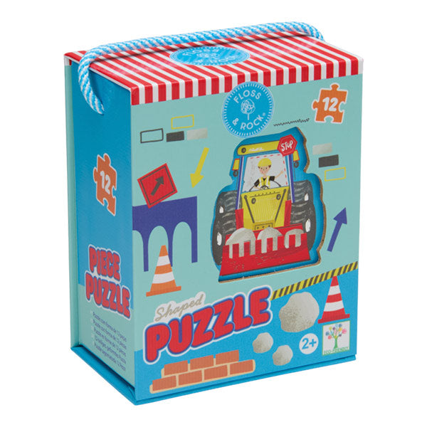 Puzzle Rompecabezas Con Forma Contrucciones 12 piezas