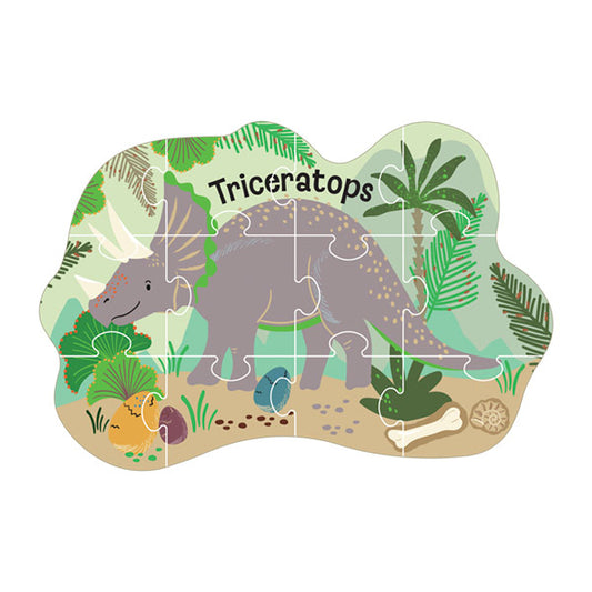 Puzzle Rompecabezas Con Forma Dino 12 piezas