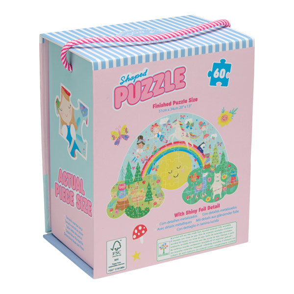 Puzzle Rompecabezas Con Forma Rainbow Fairy 60 piezas