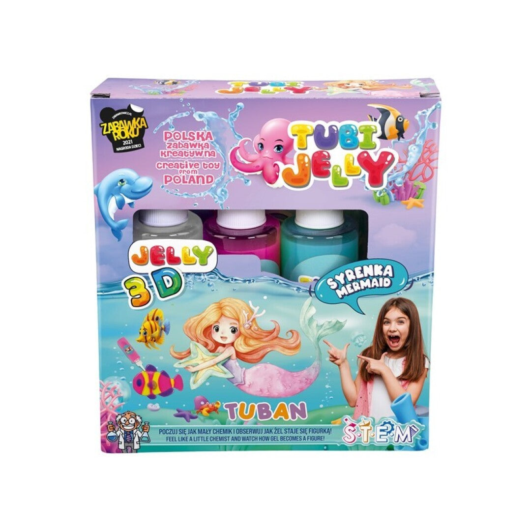 Crear Figuras Jelly 3D Sirena Tuban 3 Colores