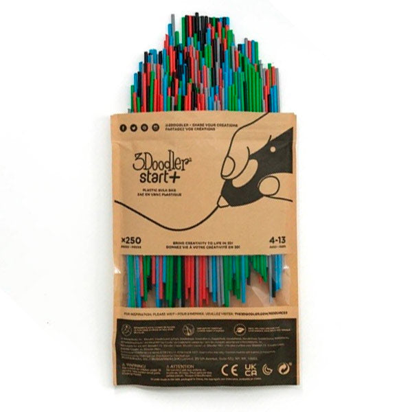 Recambios 250 Filamentos Colores Primarios 3Doodler Start