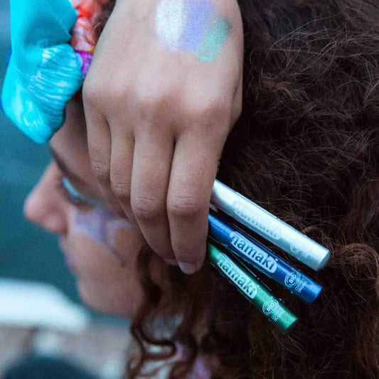 Set 3 Lápices Maquillaje Orgánico Namaki Purpurina Fríos