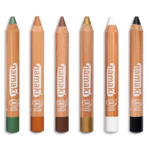 Set 6 Lápices Maquillaje Orgánico Namaki Vida Salvaje