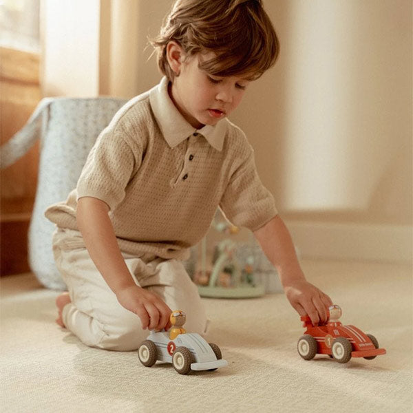 Set Coches Carrera Retroceso Little Dutch
