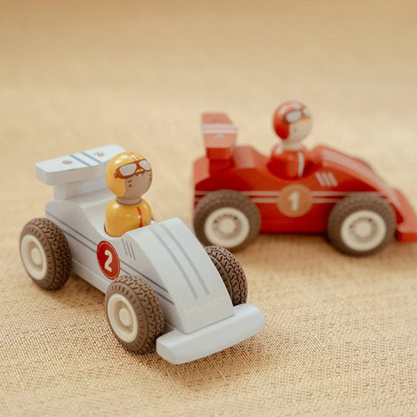 Set Coches Carrera Retroceso Little Dutch