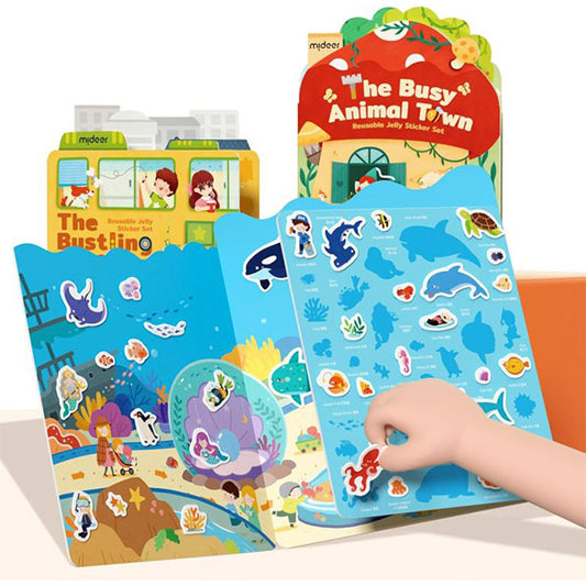 Set Pegatinas Gel Reutilizables Acuario