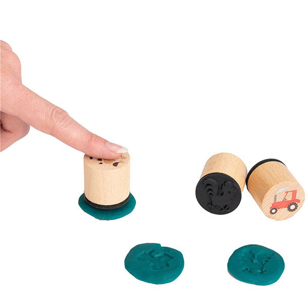 Set Sellos Madera Granja