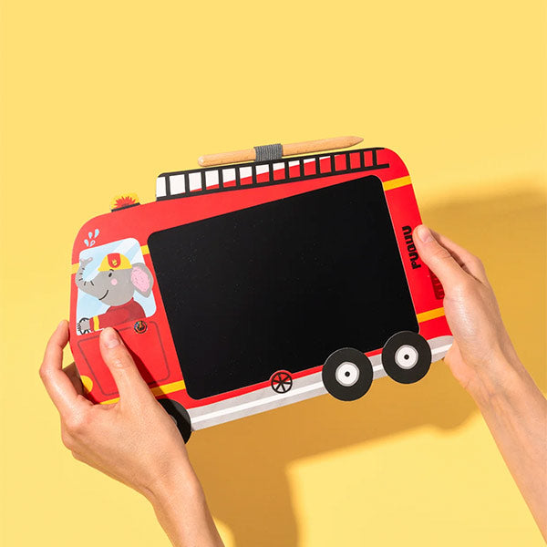 Tableta LCD Dibujo Camión Bomberos Puquu