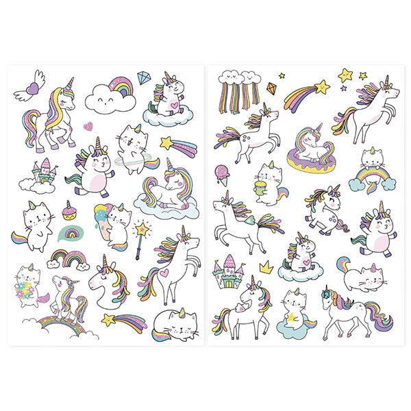 40 Tatuajes Temporales Unicornios