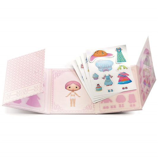 Tinyly Miss Lilypink Pegatinas Reutilizables Djeco