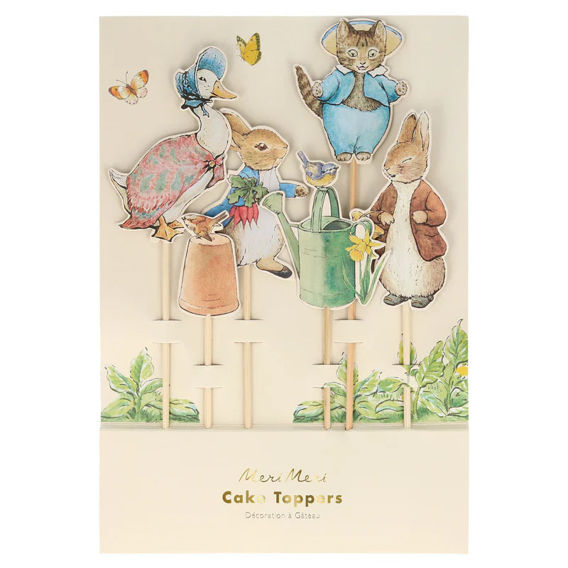 Toppers Decora Pasteles Peter Rabbit Meri Meri 6 uds