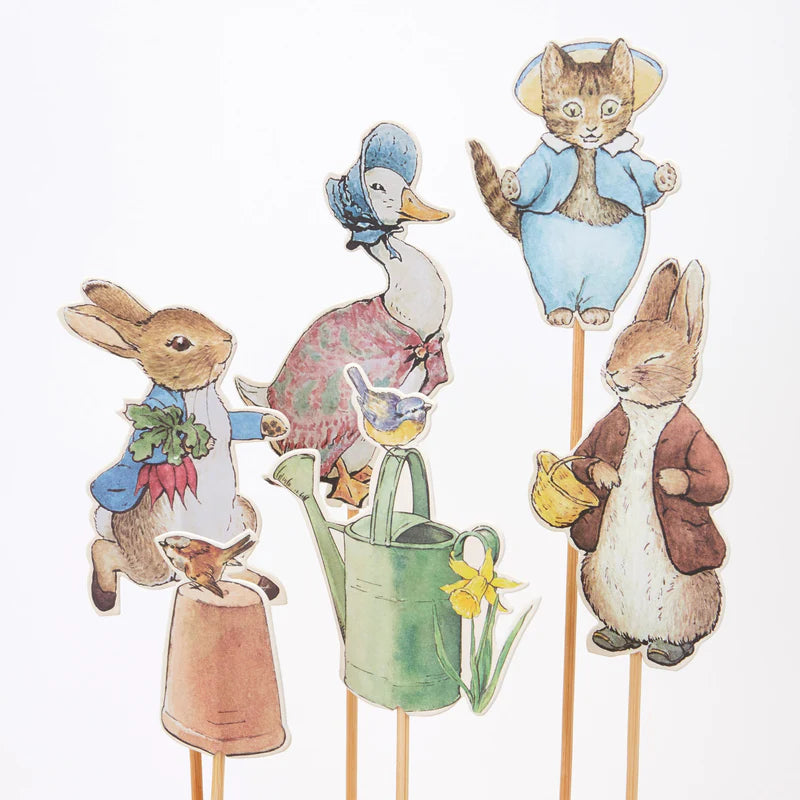 Toppers Decora Pasteles Peter Rabbit Meri Meri 6 uds