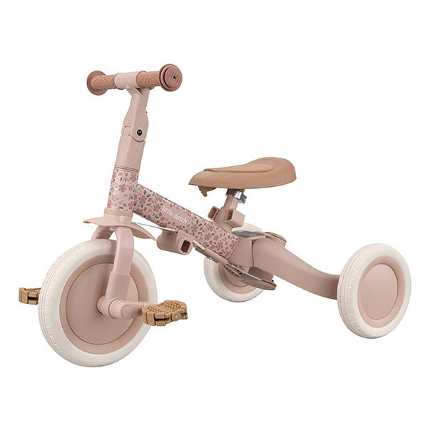 Triciclo Con Barra Little Dutch Rosa Flores