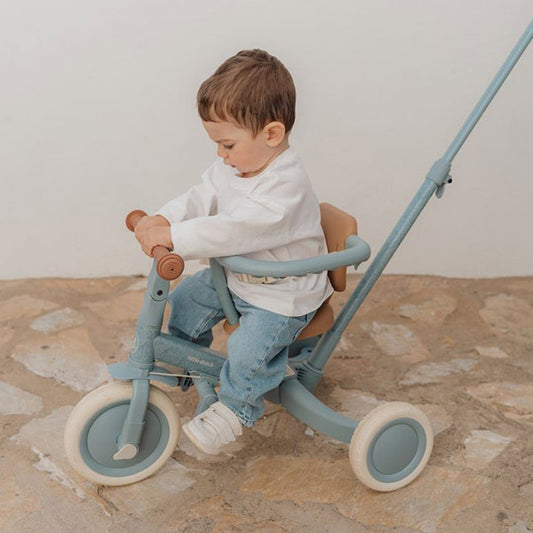 Triciclo Infantil con Barra Little Dutch Safari Dreams Azul
