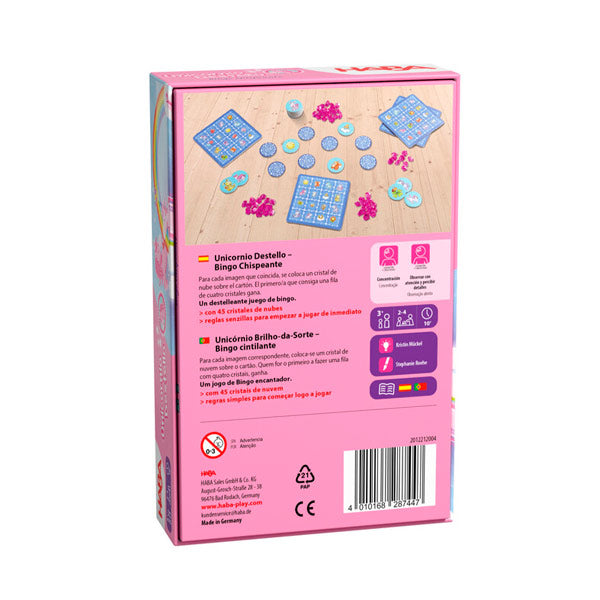 Unicornio Destello Bingo Chispeante Haba