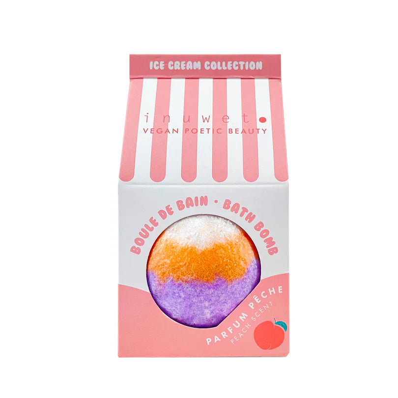 Bomba Baño Aroma Melocotón Inuwet Colección Helado