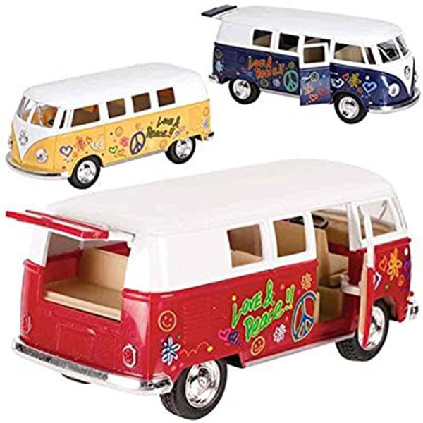 VW Classical Bus 1962 Coche Juguete Pullback