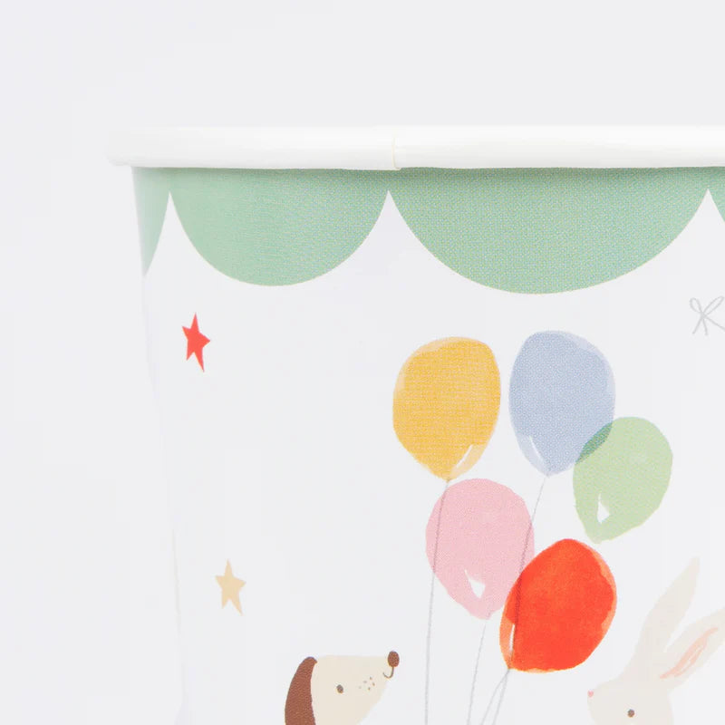 Vasos Animal Friends Meri Meri 8 uds