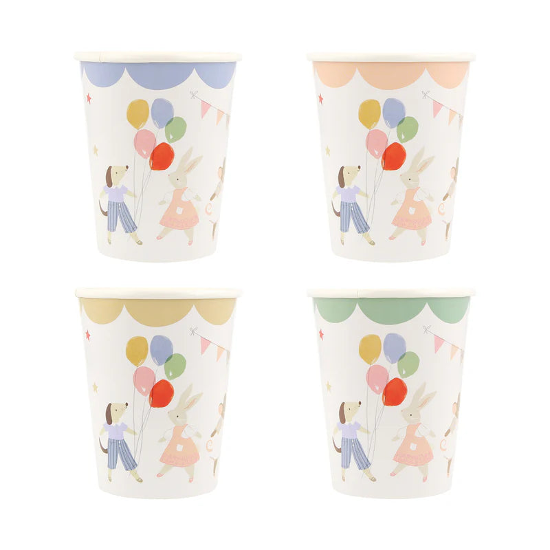 Vasos Animal Friends Meri Meri 8 uds