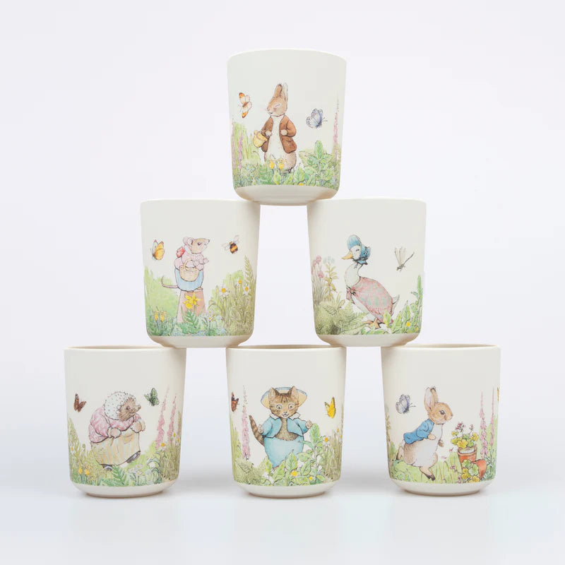 Vasos Meri Meri Peter Rabbit Melamina Reutilizables 6 uds
