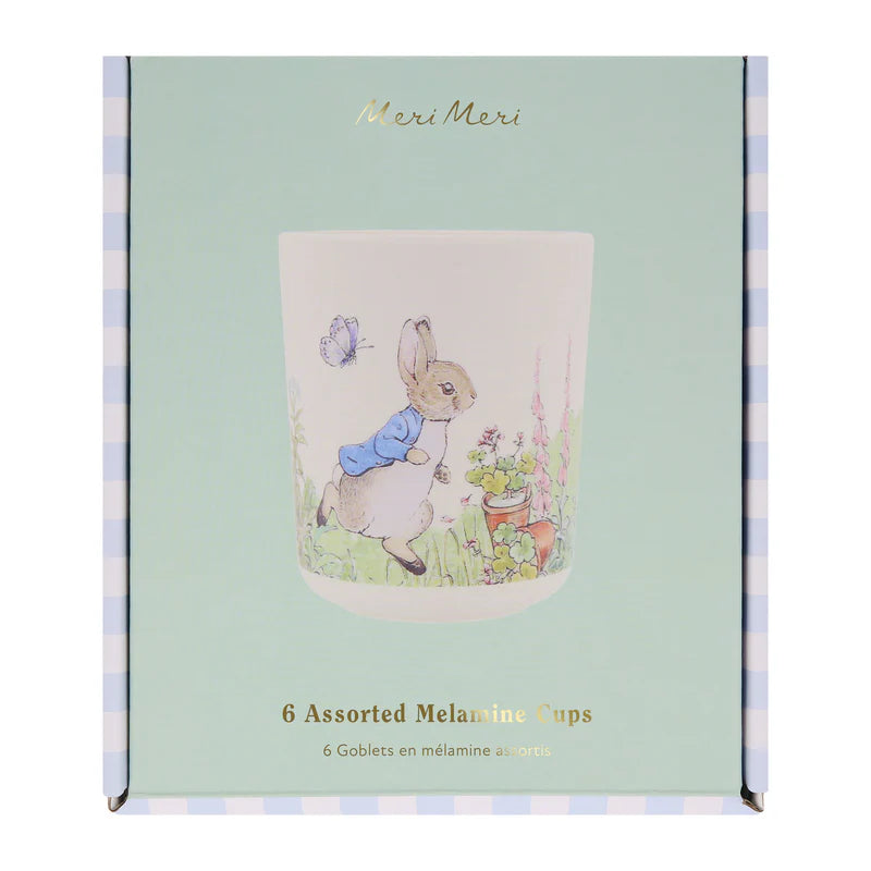 Vasos Meri Meri Peter Rabbit Melamina Reutilizables 6 uds