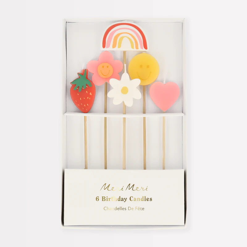 Velas Happy Face Icons Meri Meri 6 uds