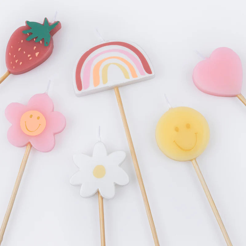 Velas Happy Face Icons Meri Meri 6 uds