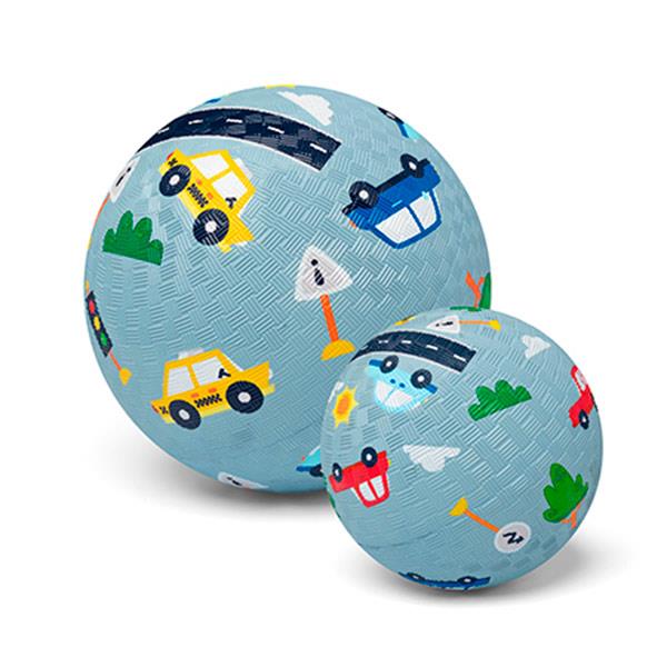 Pelota Caucho Natural Coches 13 cm