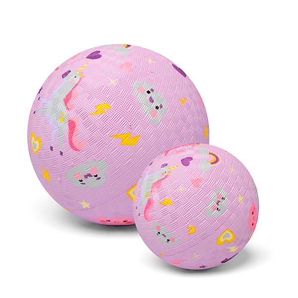 Pelota Caucho Natural Unicornio 18 cm