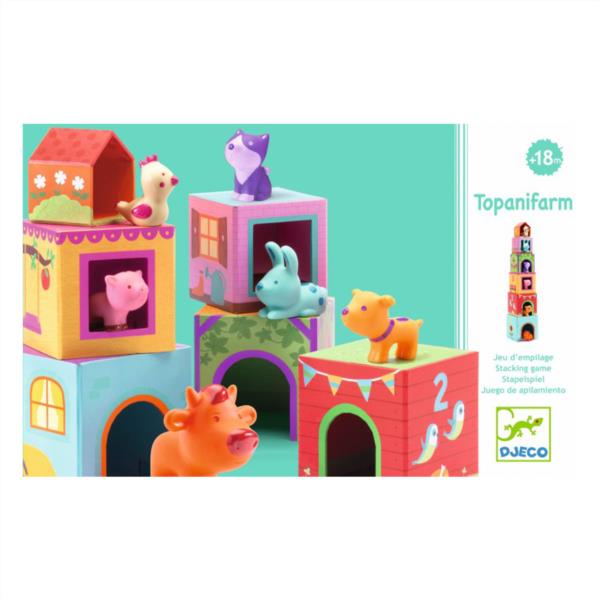 Juego Primera Edad Topanifarm Animales De La Granja Djeco