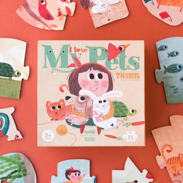 Puzzle I Love My Pets Mascotas Londji