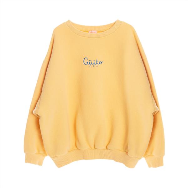 Sudadera Oversize Basica Guito Golden Haze Amariilo 100% Algodón