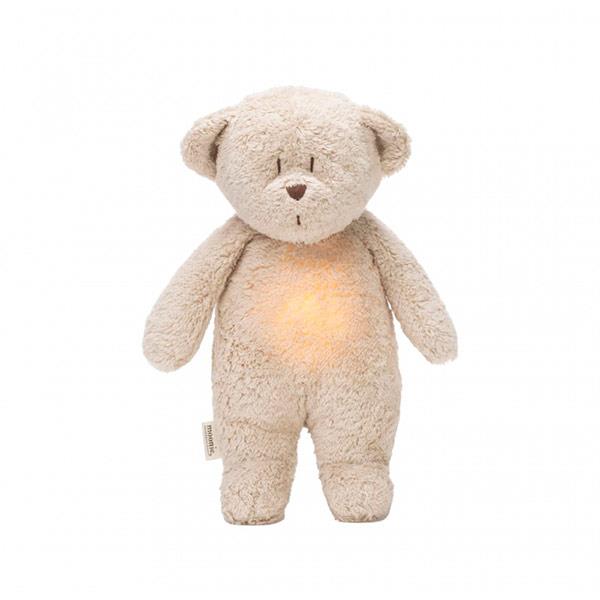 Peluche Moonie Oso Orgánico con Luz y Sonido Sand Natur