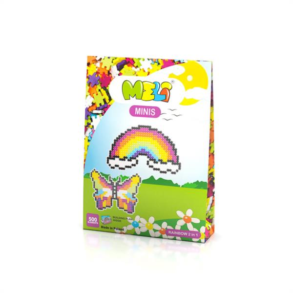 Bloques Meli Minis Tematic 2 En 1 Arcoiris 500 Piezas