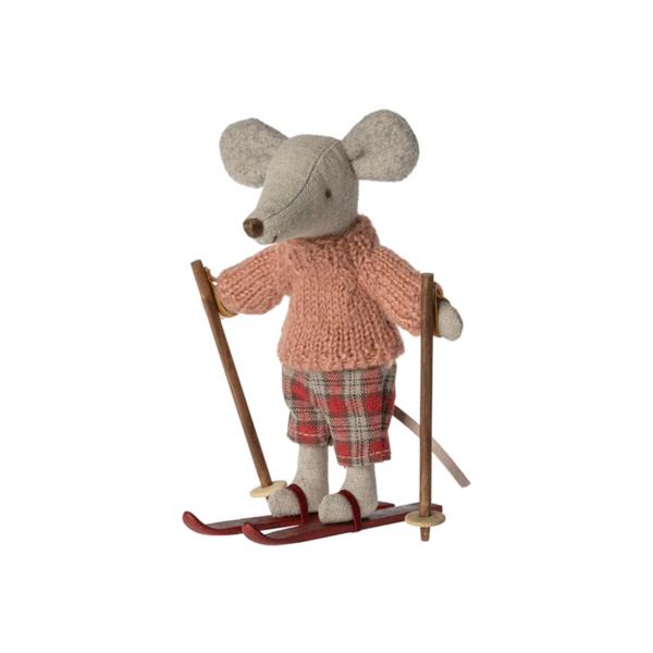 Ratón De Invierno Con Juego De Esquí Hermana Ratones Maileg