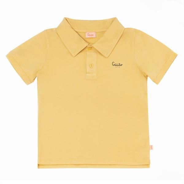 Polo Guito Golden Haze Amarillo 100% Algodón