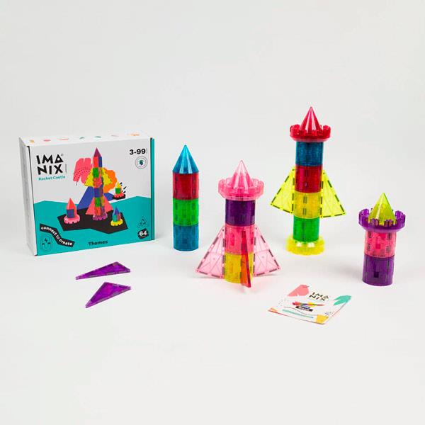 Imanix Rocket Castle 64 Piezas Braintoys
