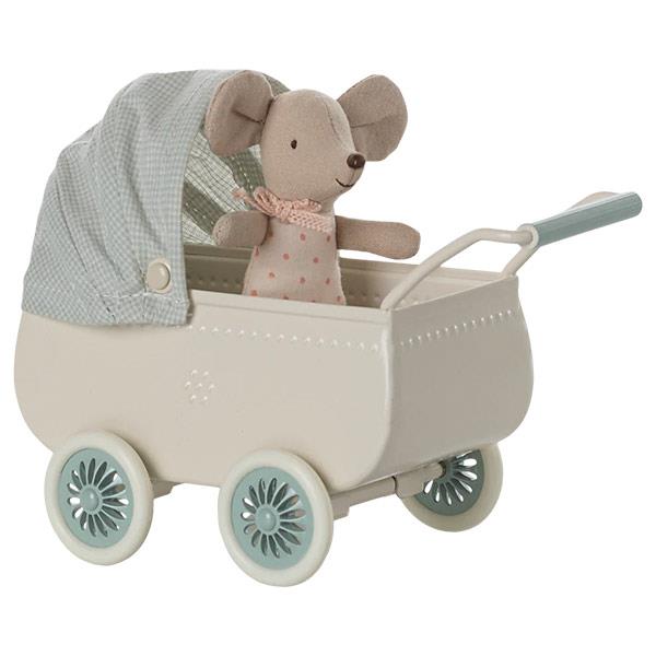 Carro con Bebé Ratón Maileg