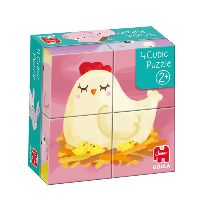 Puzzle 4 Cubos Granja Goula