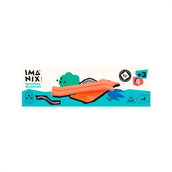 Braintoys Imanix Accesorio Pista Rampas 4 Piezas