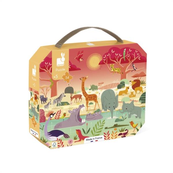 Puzzle La Reserva De Animales 54 Piezas Janod