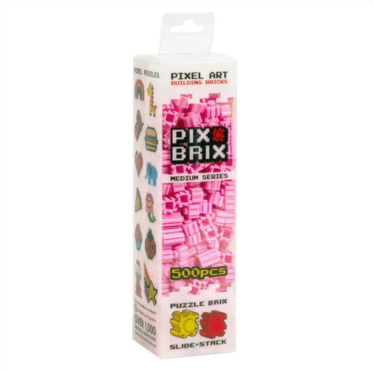 Bloques Pix Brix 500 Piezas Color Rosa Medium Series Pixel Art