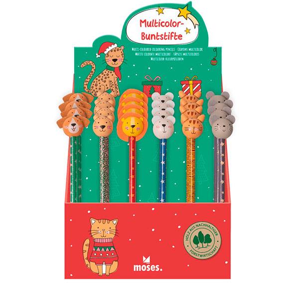 Lápices multicolor Navidad