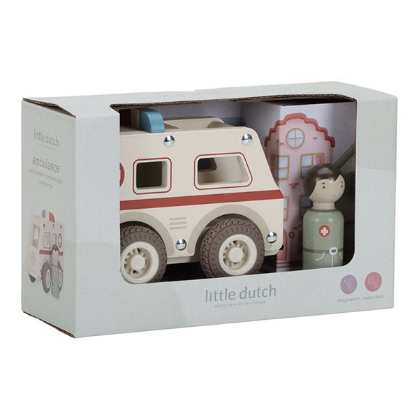 Ambulancia Little Dutch Madera