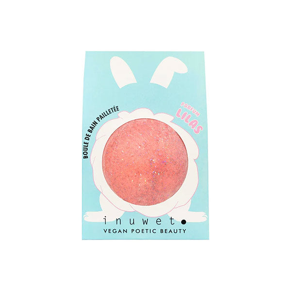 Bomba de Baño Purpurina Aroma Flor Lila Inuwet