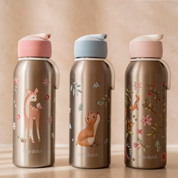 Botella Isotérmica Little Dutch Flip-Up 350 ml Forest Friends